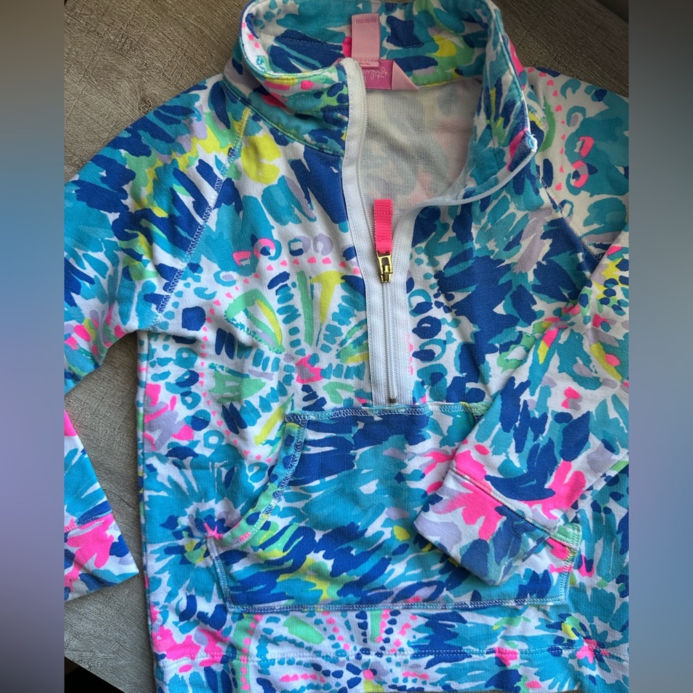 EUC Lilly Pulitzer half zip sweatshirt 2T/3T